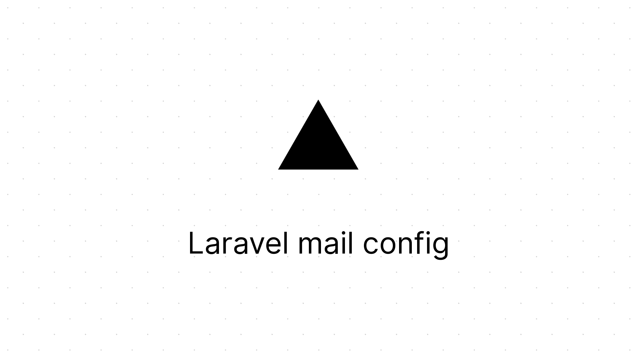 Laravel mail config Development
